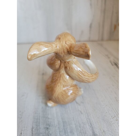 Unique shaped brown bunny ceramic easter home‎ decor - Picture 4 of 6